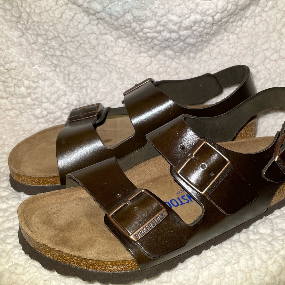 Birkenstock Milano Brown Leather Women’s Size 8/39